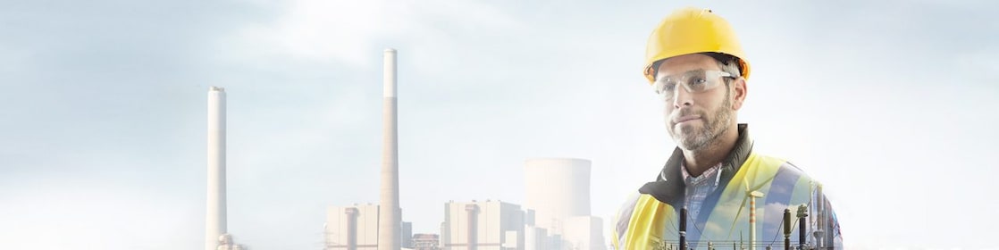 worker at power station