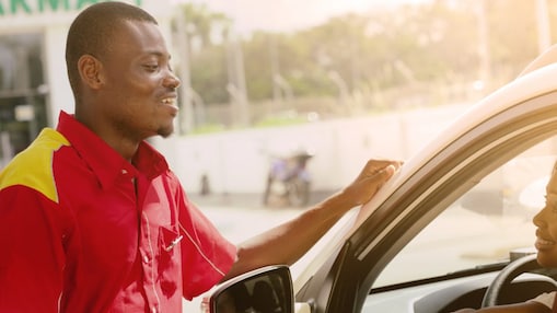 Shell assistant on a station forecourt